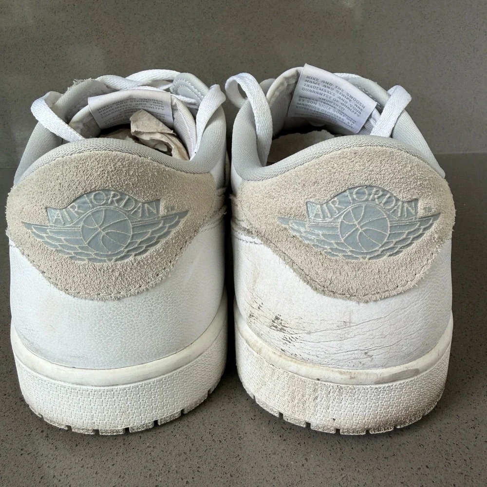 Air Jordan 1 Low OG Neutral Grey Men's Size 11 White Gray CZ0790-100 Sneakers
